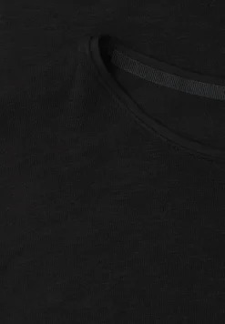 Kurzarm Shirt mit U-Boot-Ausschnitt