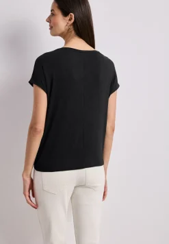 Kurzarm Shirt mit U-Boot-Ausschnitt