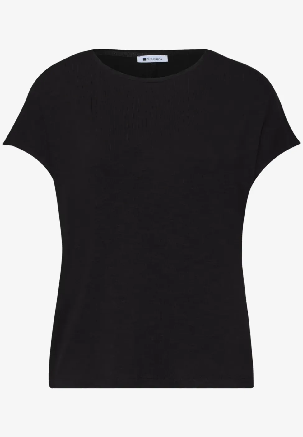 Kurzarm Shirt mit U-Boot-Ausschnitt