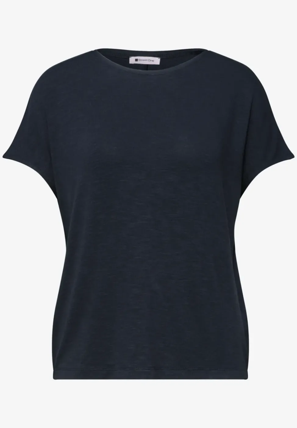 Kurzarm Shirt mit U-Boot-Ausschnitt