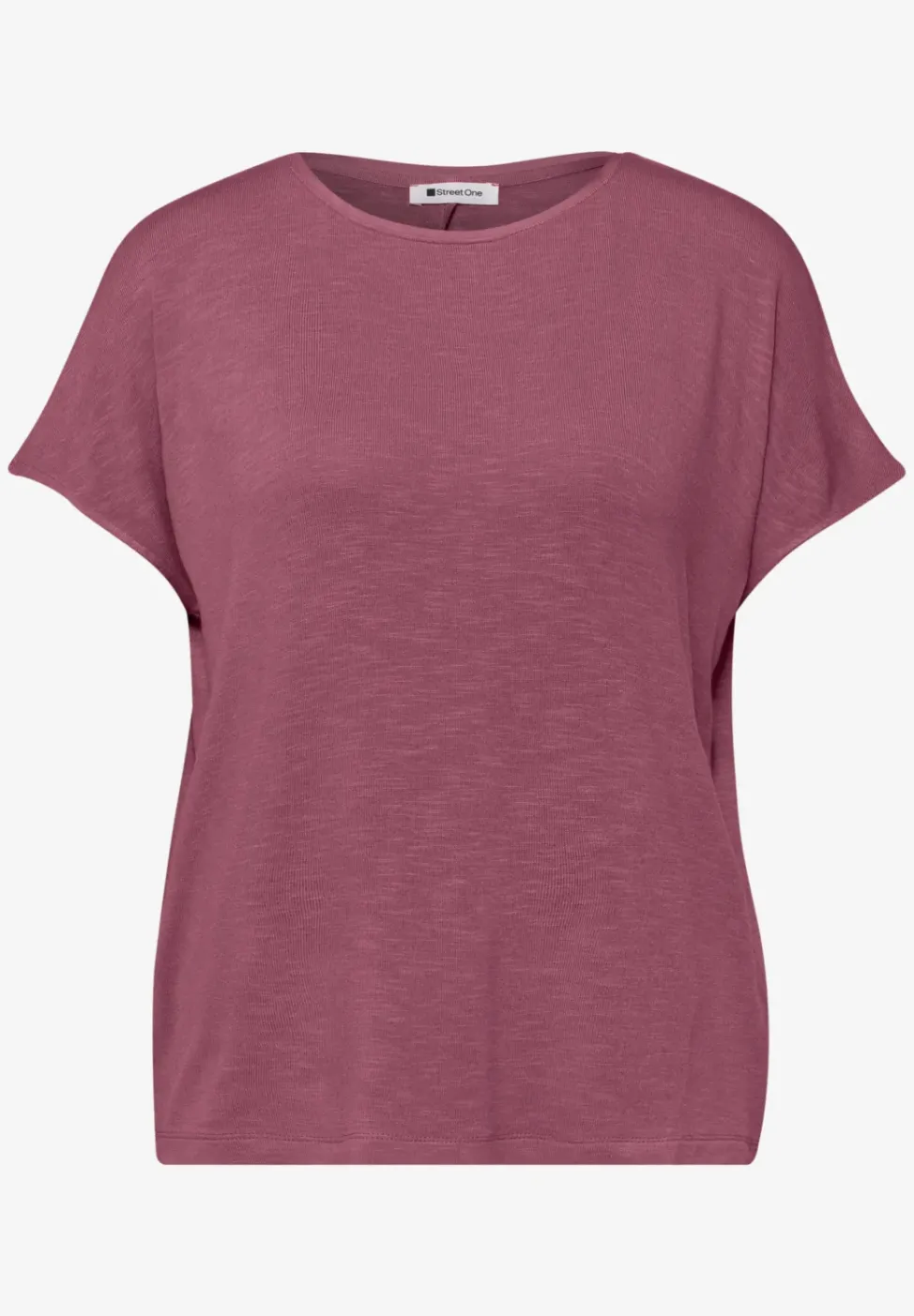 Kurzarm Shirt mit U-Boot-Ausschnitt
