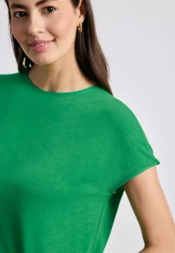 Kurzarm Shirt mit U-Boot-Ausschnitt