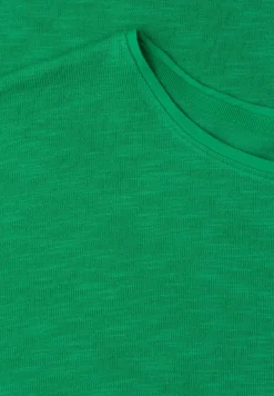 Kurzarm Shirt mit U-Boot-Ausschnitt