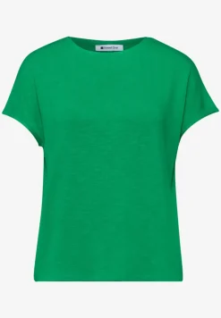 Kurzarm Shirt mit U-Boot-Ausschnitt