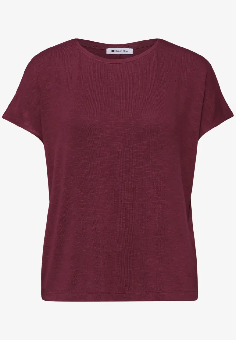 Kurzarm Shirt mit U-Boot-Ausschnitt