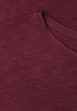 Kurzarm Shirt mit U-Boot-Ausschnitt