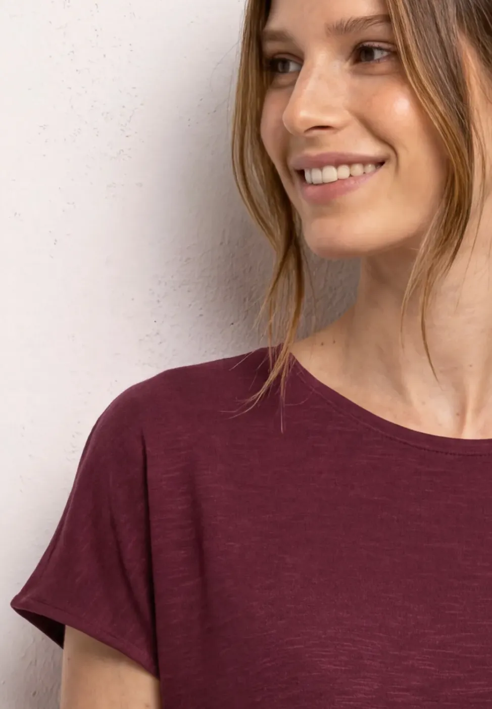 Kurzarm Shirt mit U-Boot-Ausschnitt