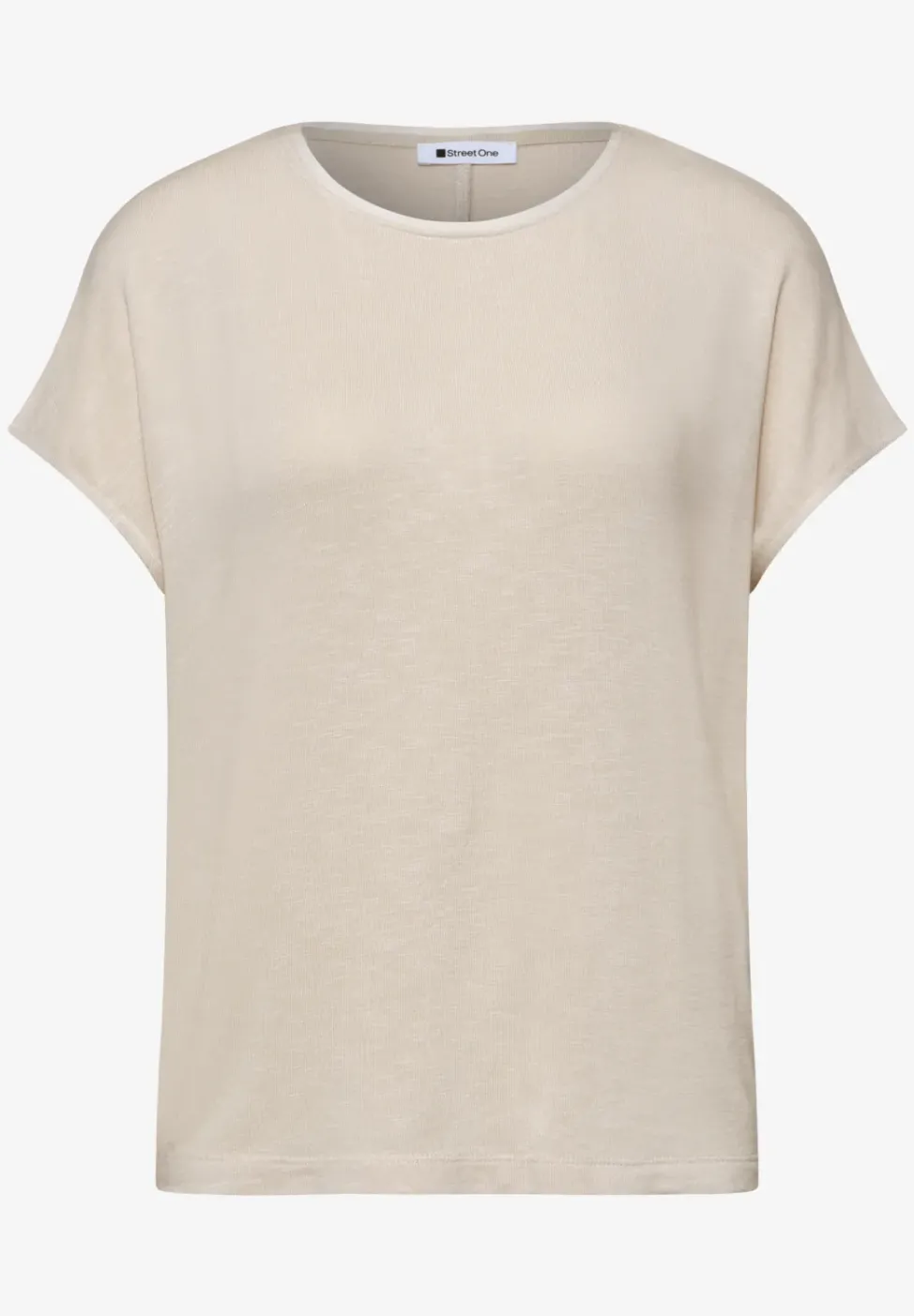 Kurzarm Shirt mit U-Boot-Ausschnitt