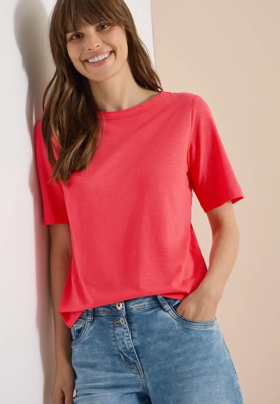 Kurzarm T-Shirt aus reiner Baumwolle