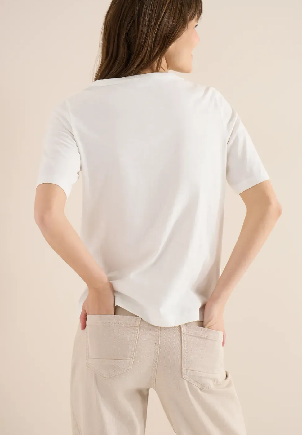 Kurzarm T-Shirt aus reiner Baumwolle