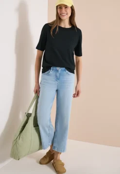 Kurzarm T-Shirt aus reiner Baumwolle