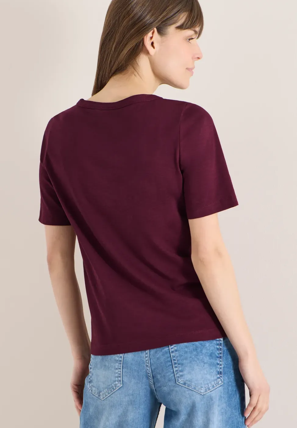 Kurzarm T-Shirt aus reiner Baumwolle