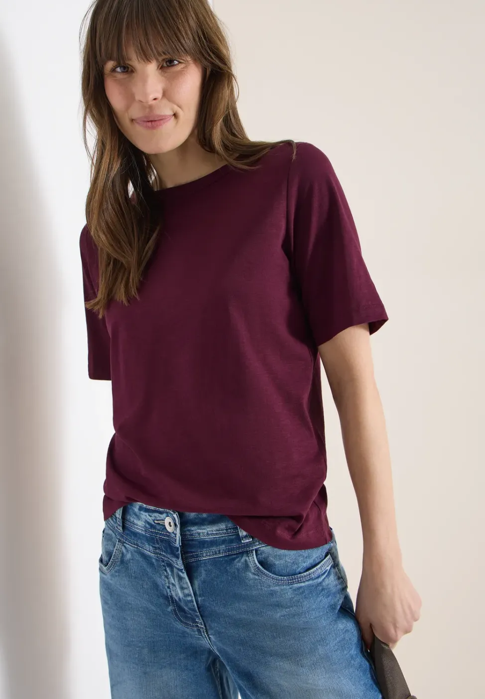 Kurzarm T-Shirt aus reiner Baumwolle