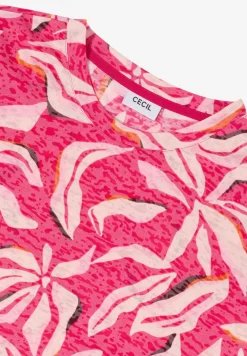 Kurzarm T-Shirt im Ausbrenner-Look