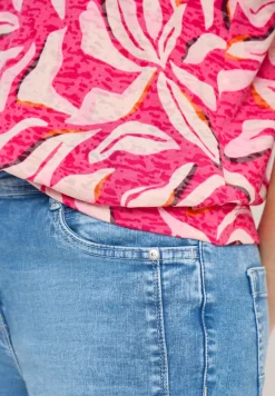 Kurzarm T-Shirt im Ausbrenner-Look