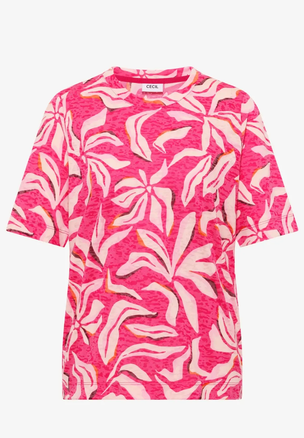Kurzarm T-Shirt im Ausbrenner-Look