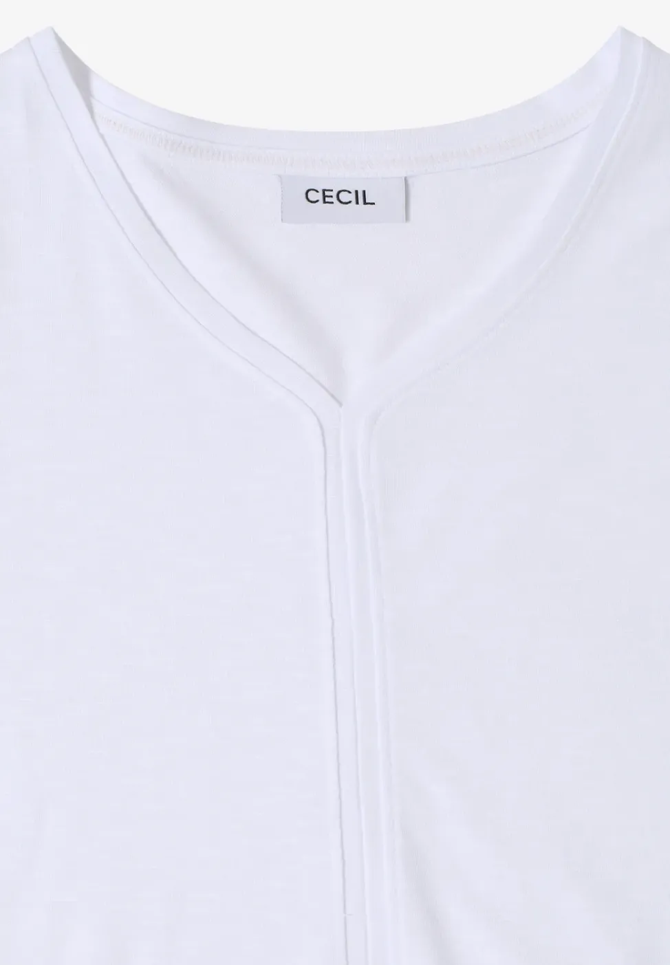 Kurzarm T-Shirt im Tunika-Look