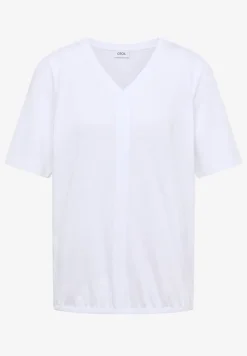 Kurzarm T-Shirt im Tunika-Look