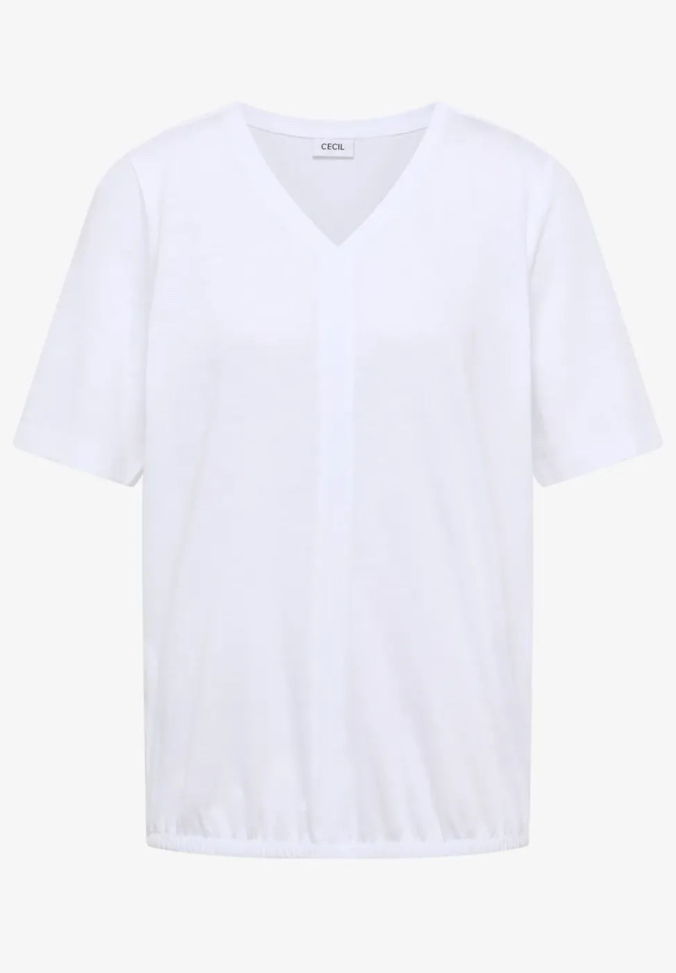 Kurzarm T-Shirt im Tunika-Look