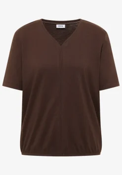 Kurzarm T-Shirt im Tunika-Look