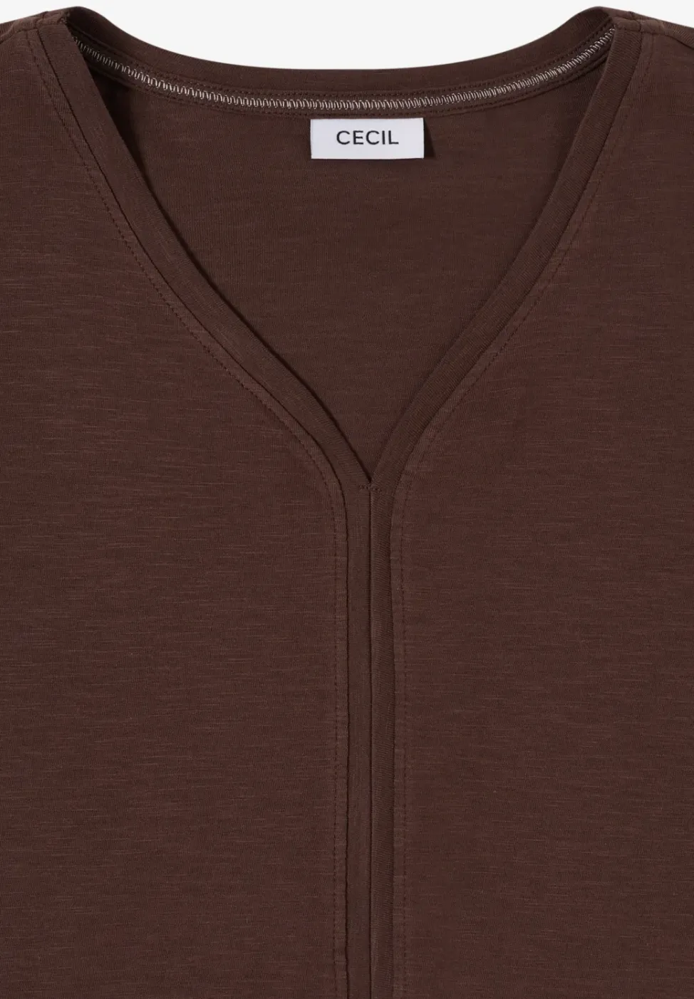 Kurzarm T-Shirt im Tunika-Look