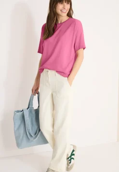 Kurzarm T-Shirt in Garment Dye Optik