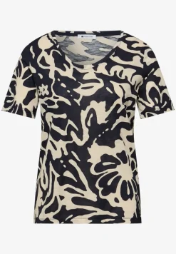 Kurzarm T-Shirt mit abstraktem Print