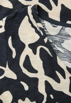 Kurzarm T-Shirt mit abstraktem Print