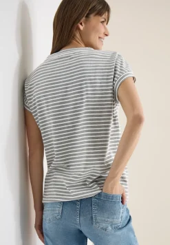 Kurzarm T-Shirt mit elastischem Saum