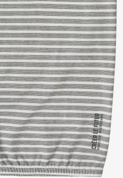 Kurzarm T-Shirt mit elastischem Saum
