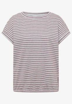 Kurzarm T-Shirt mit elastischem Saum