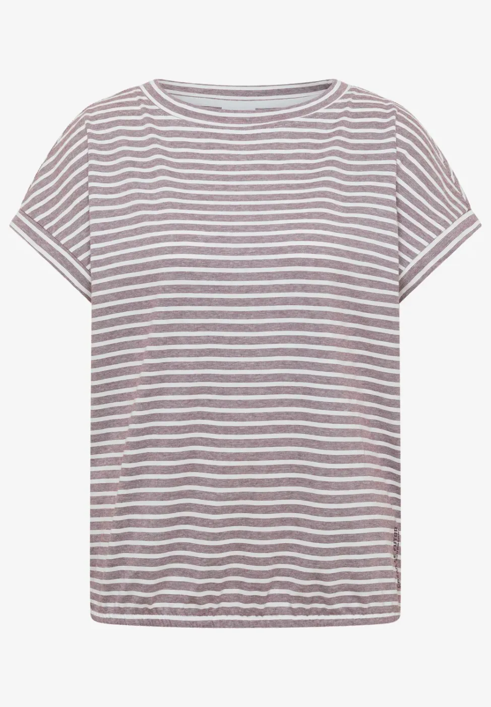 Kurzarm T-Shirt mit elastischem Saum
