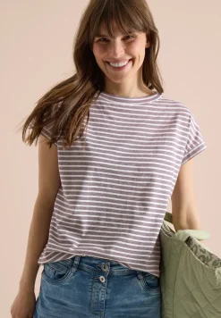 Kurzarm T-Shirt mit elastischem Saum