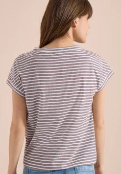 Kurzarm T-Shirt mit elastischem Saum