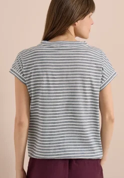 Kurzarm T-Shirt mit elastischem Saum