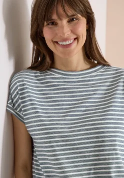 Kurzarm T-Shirt mit elastischem Saum