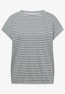 Kurzarm T-Shirt mit elastischem Saum