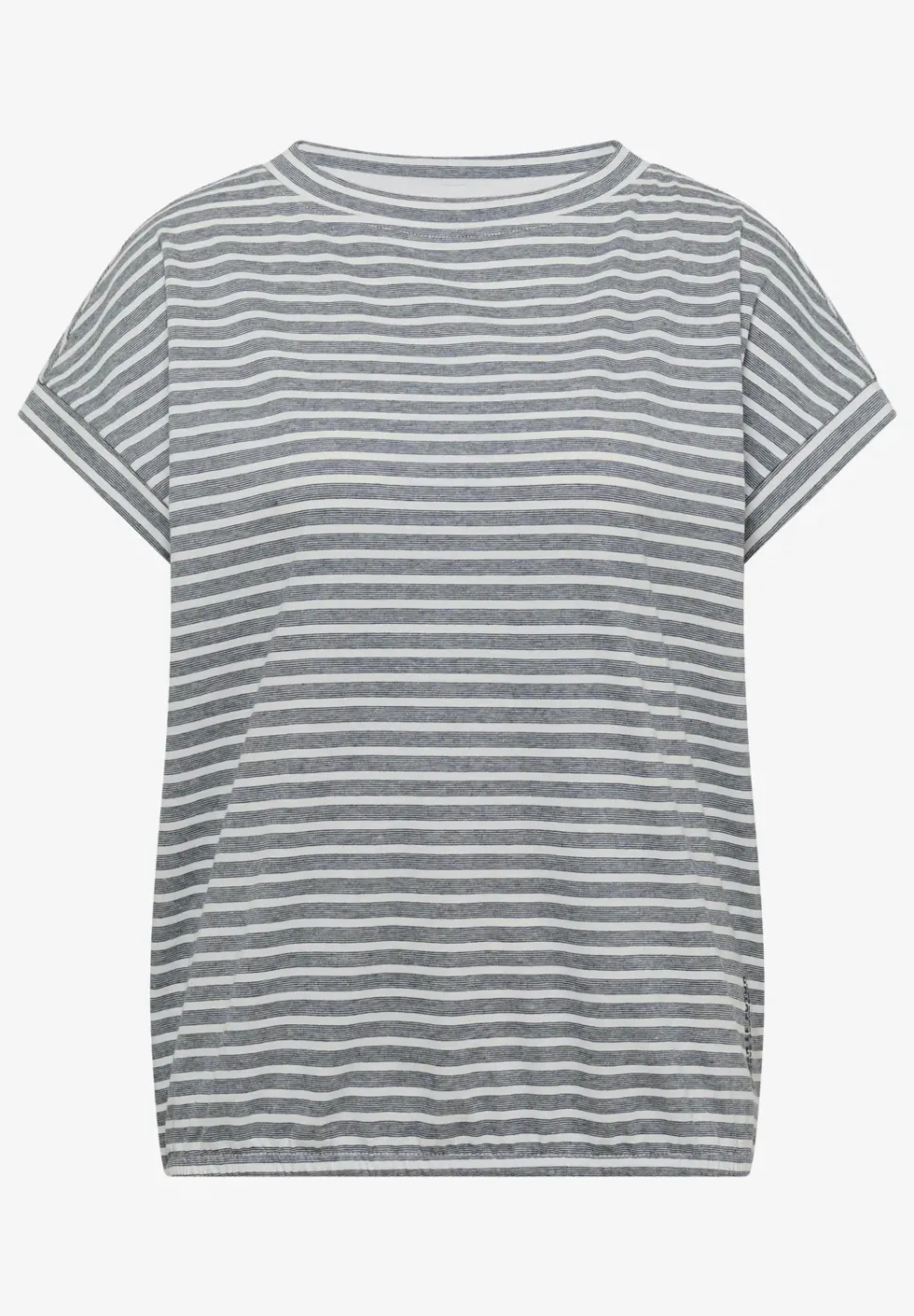 Kurzarm T-Shirt mit elastischem Saum