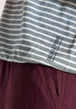 Kurzarm T-Shirt mit elastischem Saum
