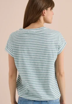 Kurzarm T-Shirt mit elastischem Saum
