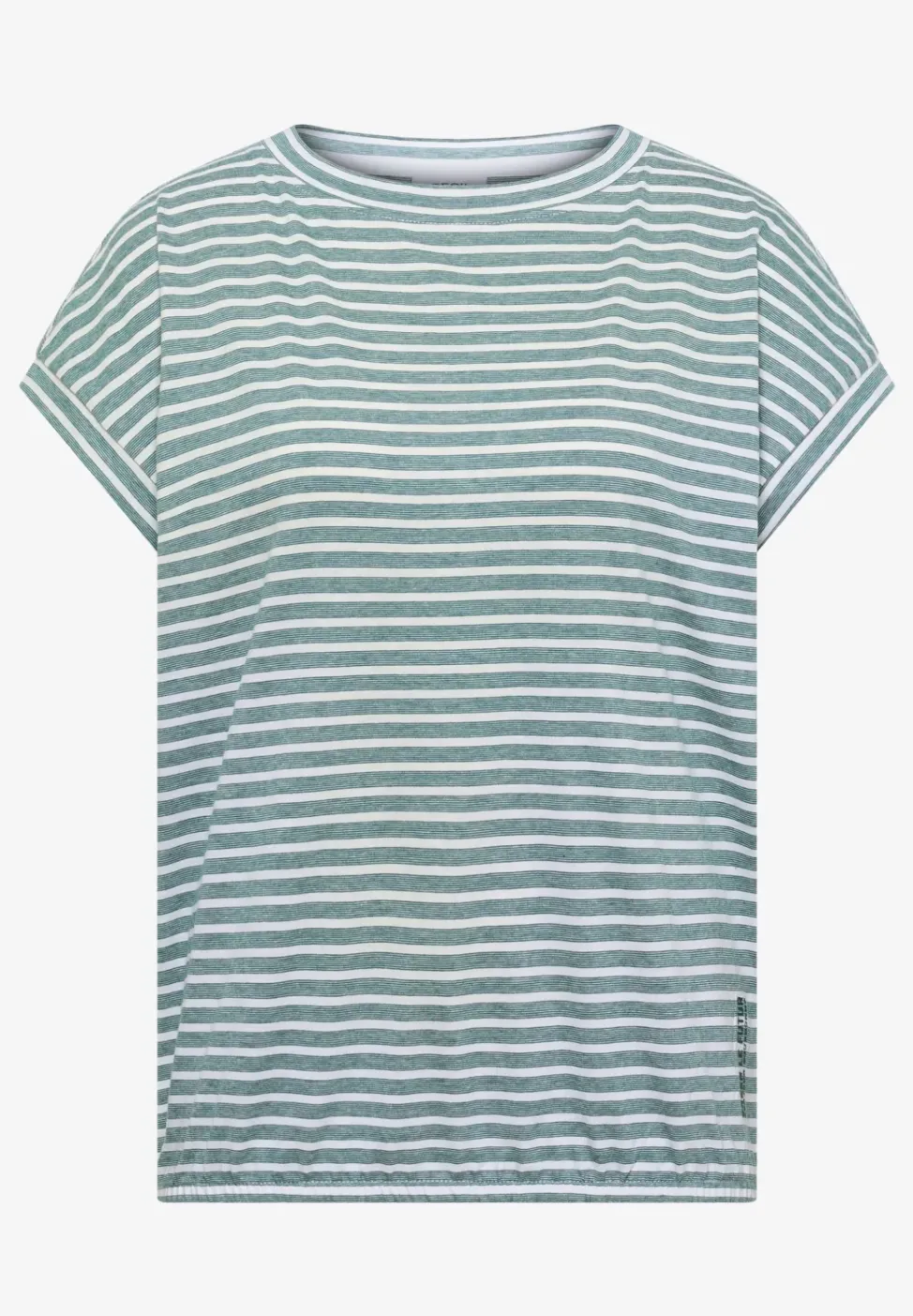 Kurzarm T-Shirt mit elastischem Saum
