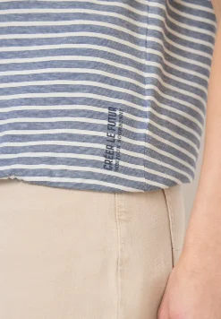 Kurzarm T-Shirt mit elastischem Saum