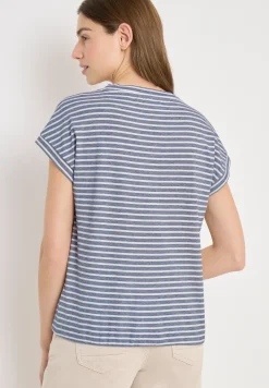 Kurzarm T-Shirt mit elastischem Saum