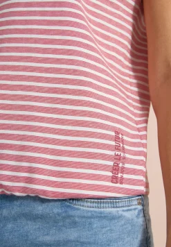 Kurzarm T-Shirt mit elastischem Saum