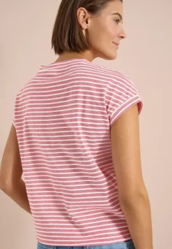 Kurzarm T-Shirt mit elastischem Saum