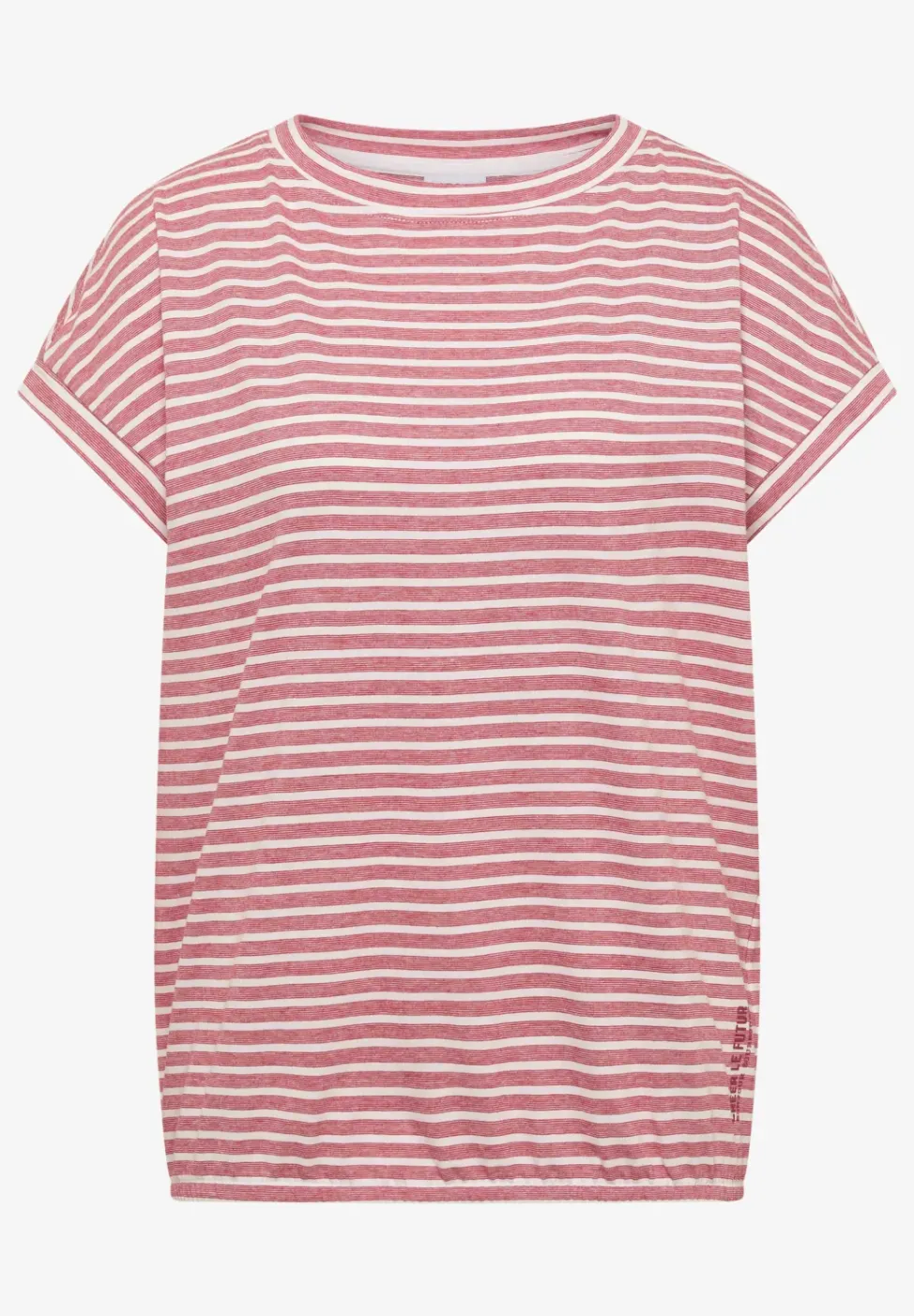 Kurzarm T-Shirt mit elastischem Saum