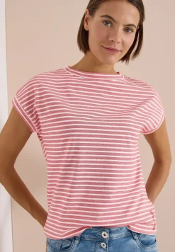 Kurzarm T-Shirt mit elastischem Saum