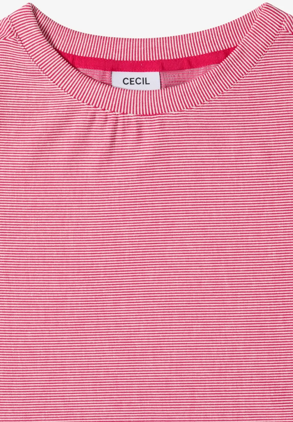Kurzarm T-Shirt mit feinen Streifen