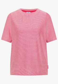 Kurzarm T-Shirt mit feinen Streifen