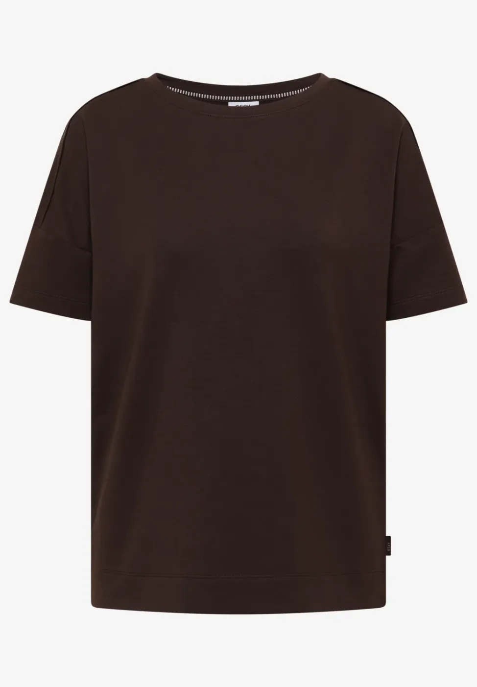 Kurzarm T-Shirt mit Schulterdetail